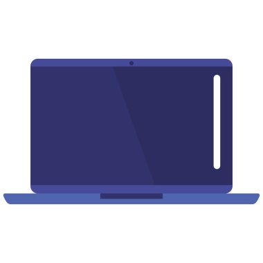 Modern dizüstü bilgisayar simgesi izole edildi