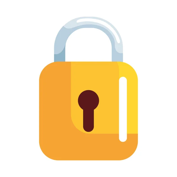 安全なロックシンボルの安全性とプライバシーアイコンを隔離 — ストックベクタ