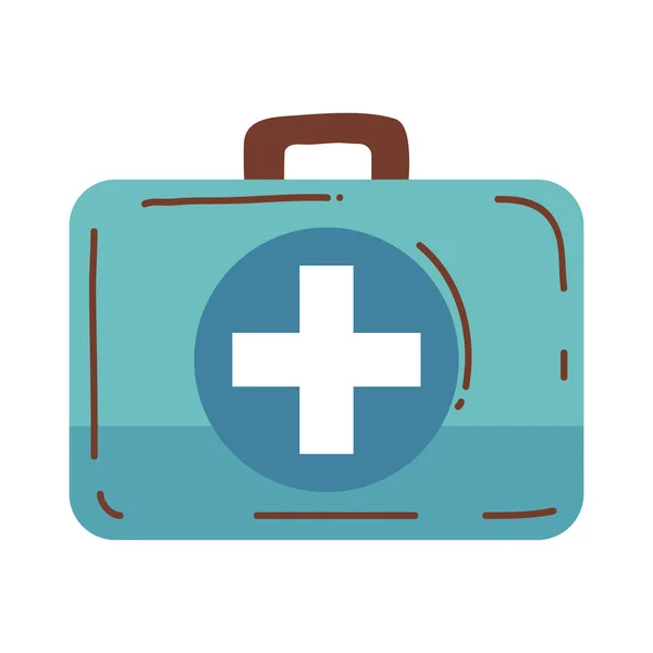 Medical Kit First Aid Icon Isolated — Stock Vector