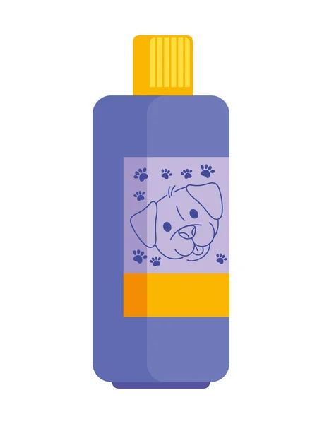 Lindo Icono Botella Champú Cachorro Aislado — Archivo Imágenes Vectoriales