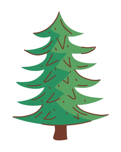Ikona Borového Lesa Izolována — Stockový vektor