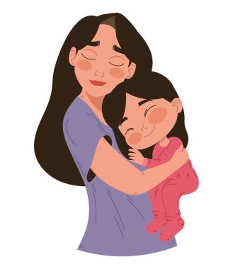 Beraberlik ve sevgi bu mutlu aileyi beyaz yerine sarar.