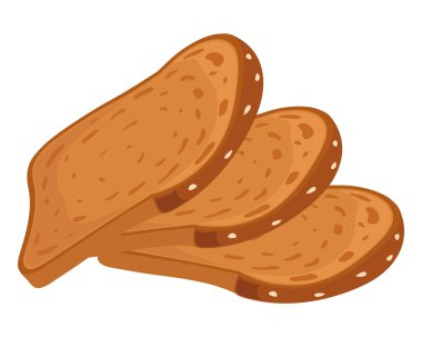 Organik gurme beyaz ekmek üzerinde dilimler