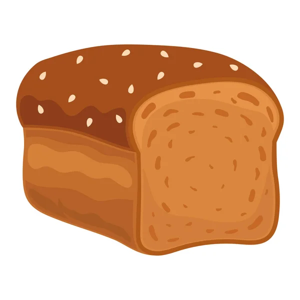 Vers Gebakken Brood Een Gastronomisch Genot Wit — Stockvector