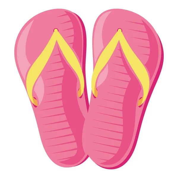 Sandálias Confortáveis Para Caminhadas Verão Sobre Branco —  Vetores de Stock