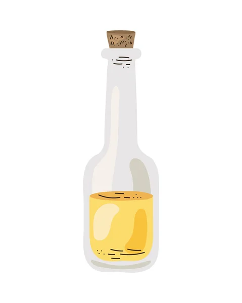 Olive Oil Bottle Design White — Stock Vector