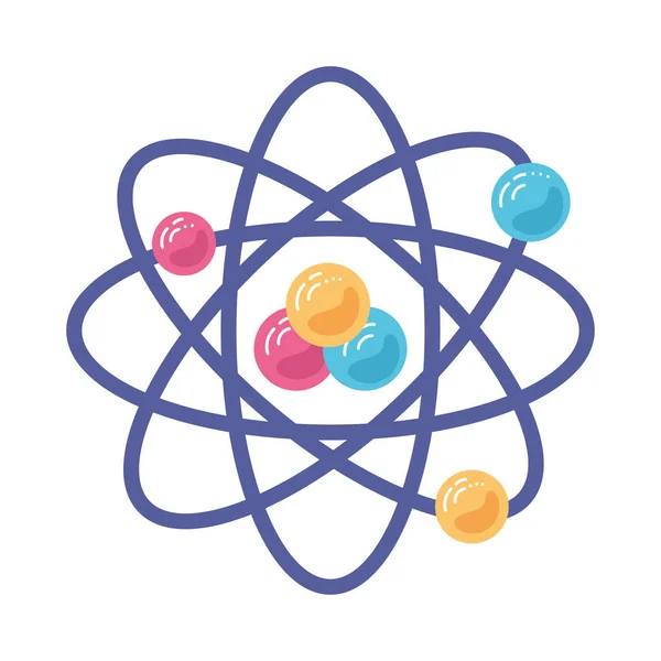 白い上に原子記号のイラスト — ストックベクタ