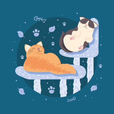 Sevimli kediler yalan karakterler sahnesi