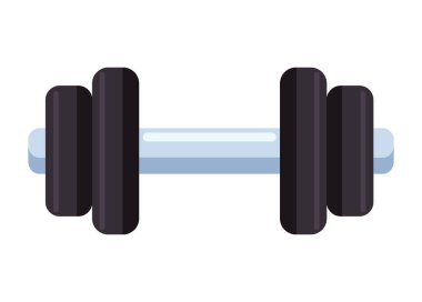 ağır dambıl ekipmanı simgesi izole edildi