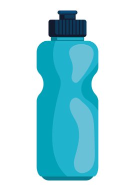mavi su şişesi vektör simgesi izole