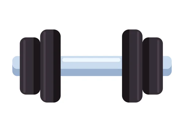 Heavy Dumbbell Equipment Icon Isolated — Stock Vector