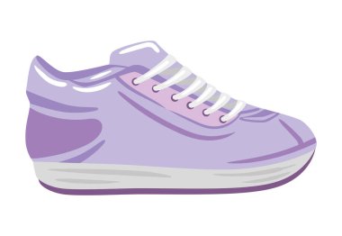 Modern spor ayakkabısı atletik yaşam tarzları ikonu izole