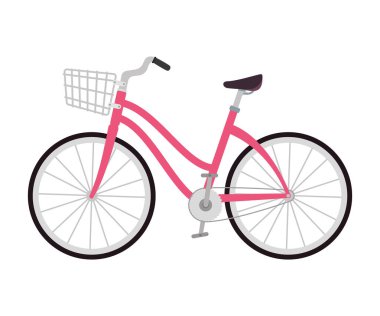 Beyaz arkaplanda modern bisiklet simgesi izole