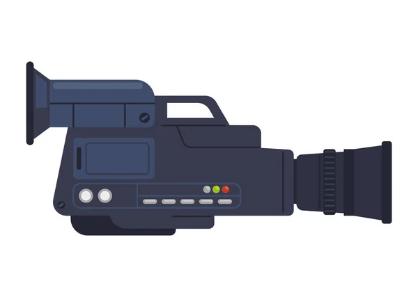 Ikone Der Modernen Videokameraausrüstung Isoliert — Stockvektor
