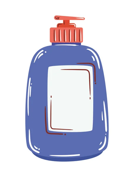 Ikon Skincare Botol Plastik Terisolasi - Stok Vektor