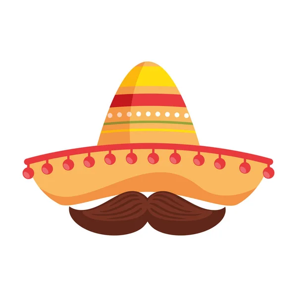 庆祝孤立的墨西哥文化Cinco Mayo图标 — 图库矢量图片