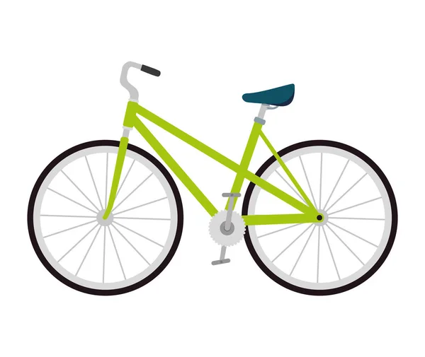 Verde Bicicleta Moderna Icono Aislado — Vector de stock