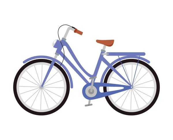 Ícone Transporte Bicicleta Fundo Branco — Vetor de Stock