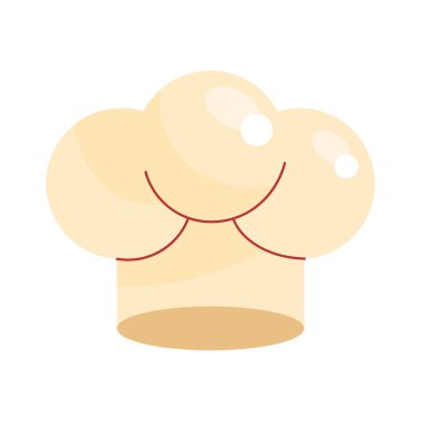 Şef şapka üniforma aksesuar simgesi