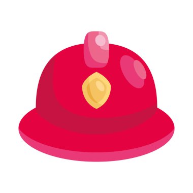 Kırmızı itfaiyeci miğferi koruma aksesuarı