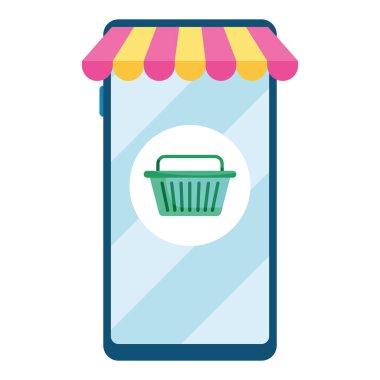 depolama çevrimiçi simgesi olan akıllı telefon