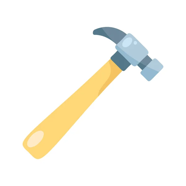 Hammer Handle Tool Isolated Icon — Stock Vector