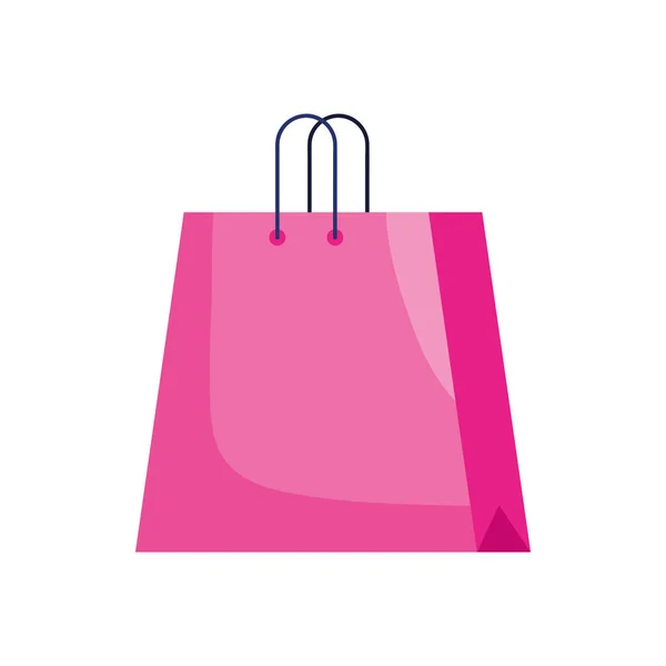 Pink Shopping Bag Papper Icon — Stock Vector