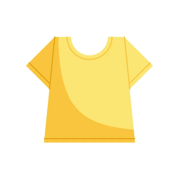 Yellow Shirt Clothes Garment Icon — Stock Vector