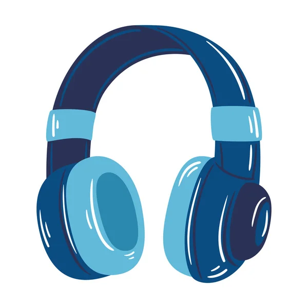Modieuze Headsets Voor Modern Luisterplezier Icoon Geïsoleerd — Stockvector