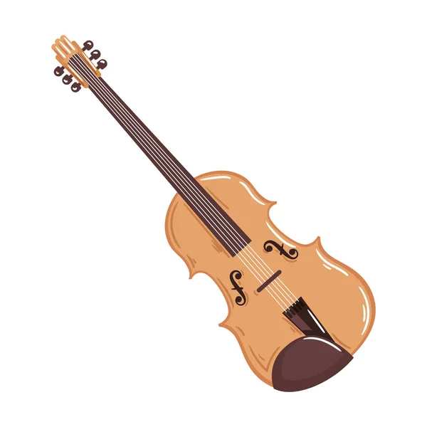 String Instrument Cello Icon Isolated — Stock Vector