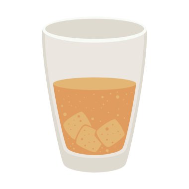 Çay bardağı ferahlatıcı ikon izole