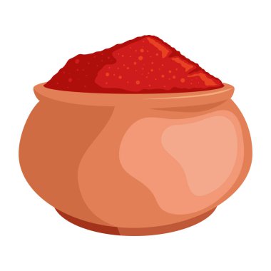 toz biber sebze malzeme ikonu izole