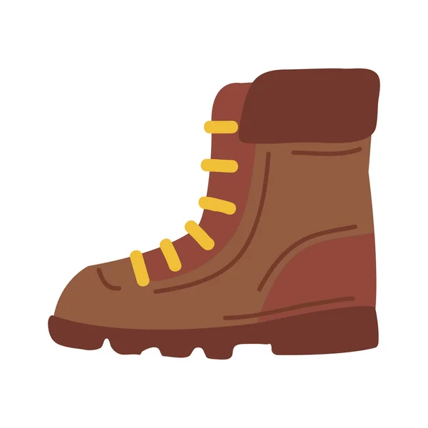 Boot Hiking Adventures Icon Isolated — Stock Vector