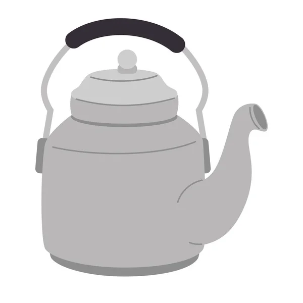 Teekanne Küchenutensil Symbol Isoliert — Stockvektor