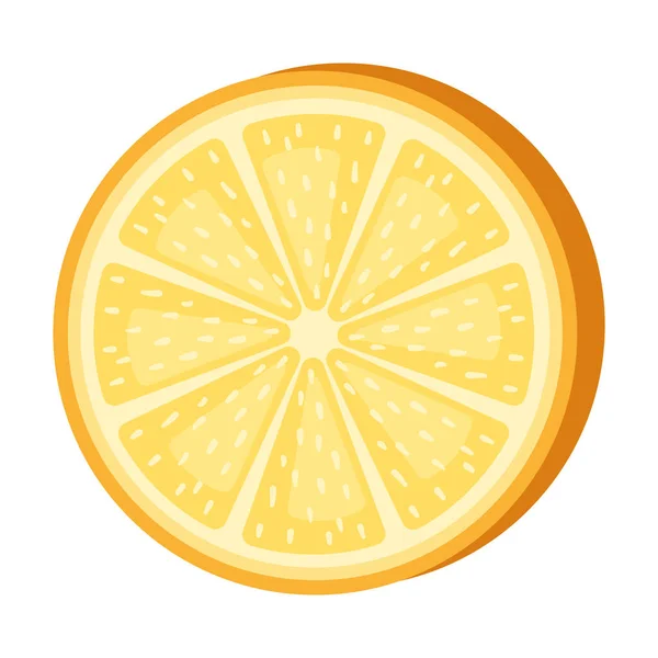 Šťavnaté Citrusové Plátky Zdravé Organické Ikony Izolované — Stockový vektor