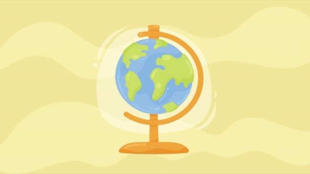 世界地図供給アニメーション4Kビデオアニメーション — ストック動画