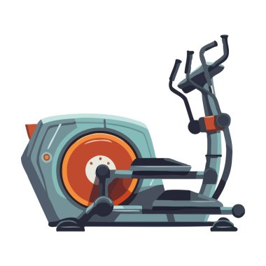 Spor aletleri statik bisiklet ikonu izole