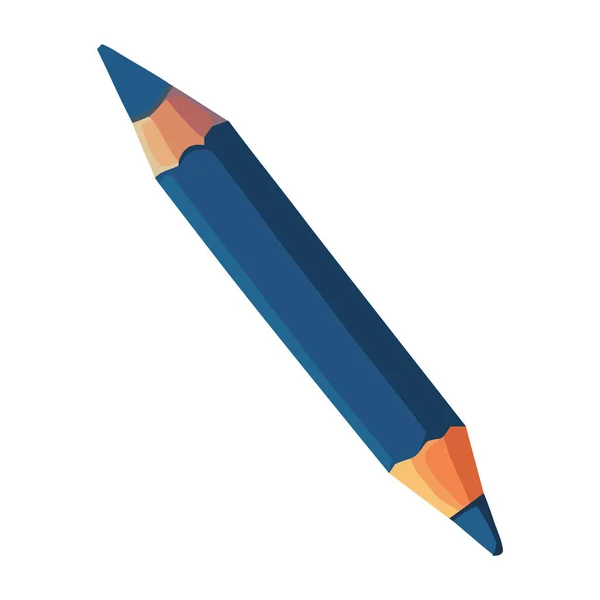 Bleistift Auf Weißem Hintergrund Icon Isoliert — Stockvektor