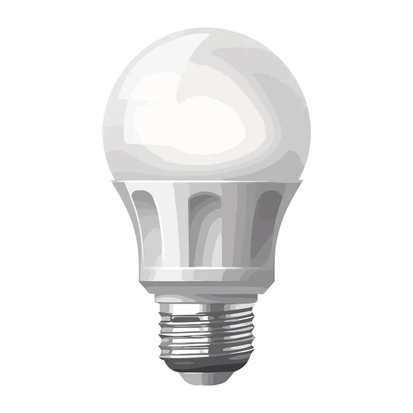 Ampoule Efficace Brille Icône Lumineuse Isolé — Image vectorielle