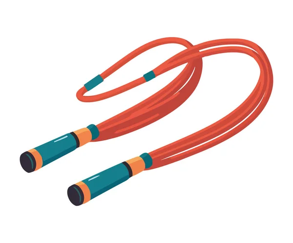 Skipping Rope Vector Illustration Isolated Icon — Stock Vector