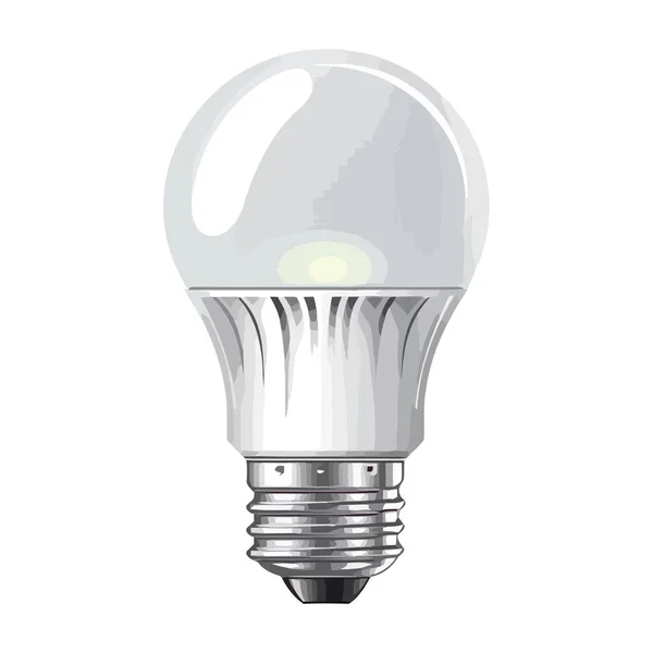 Ampoule Efficace Brille Icône Lumineuse Isolé — Image vectorielle