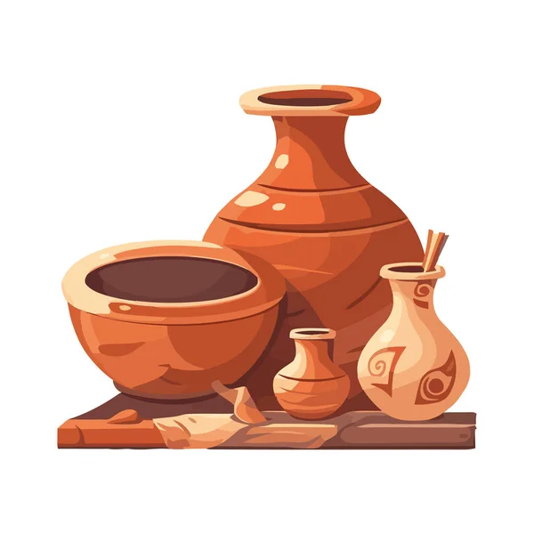 Ikona Antycznej Ceramiki Ceramicznej — Wektor stockowy
