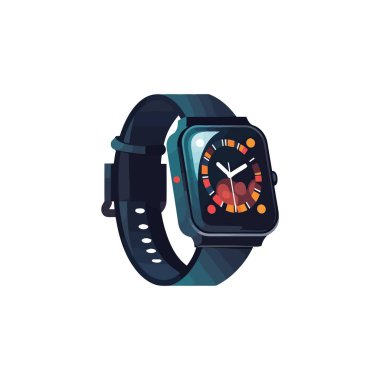 Modern vektör kol saati tasarım simgesi izole edildi