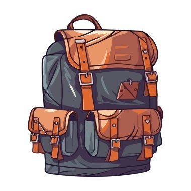 Yürüyüş ve keşif gezileri için macera sırt çantası izole edilmiş