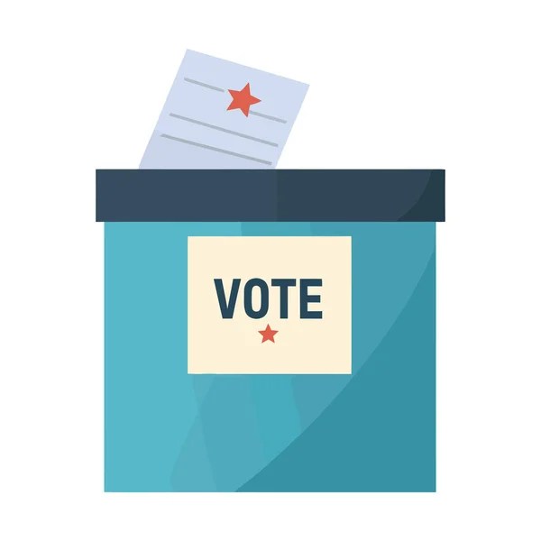 Votez Pour Liberté Avec Icône Patriotique Symbole Vote Isolé — Image vectorielle