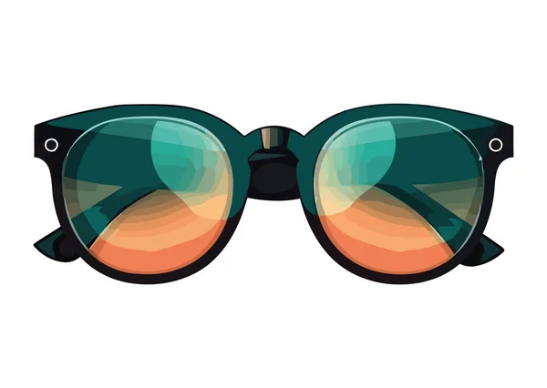 Sonnenbrille Mode Für Augenschutz Ikone Isoliert — Stockvektor