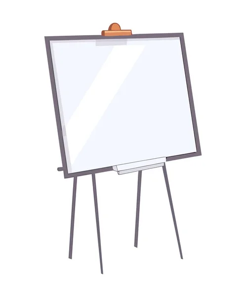 Whiteboard Symbol Für Bildungspräsentation Isoliert — Stockvektor