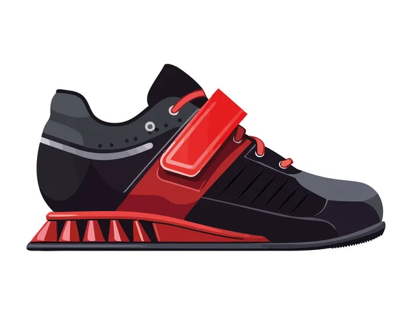 Conception Moderne Chaussures Sport Symbolise Icône Activité Isolée — Image vectorielle