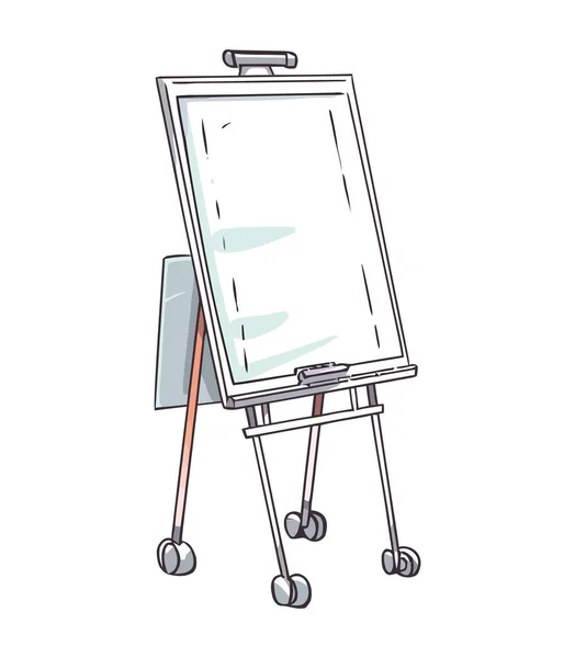 Premium Vector  Blank whiteboard on easel stand