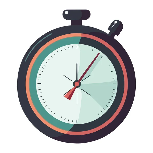 Kronometredeki Geri Sayım Sembolü Zamanı Tam Olarak Simgeledi — Stok Vektör